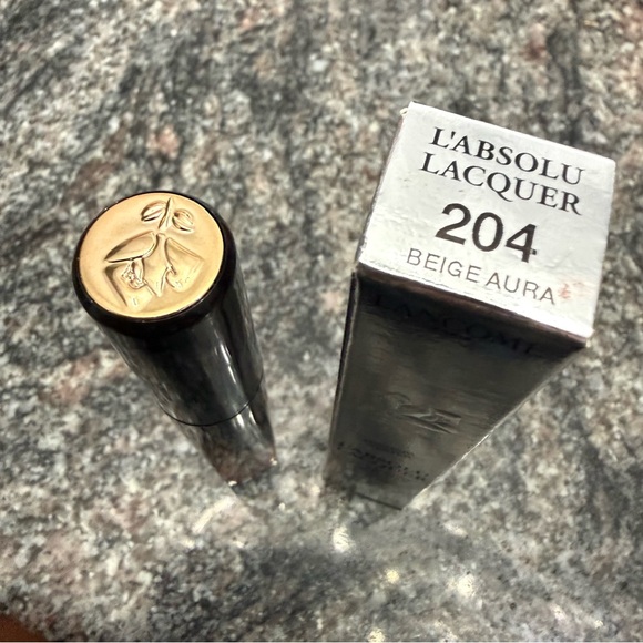 Lancôme L'Absolu Lacquer Liquid Lipstick - Beige Aura (204) NEW - Picture 4 of 4